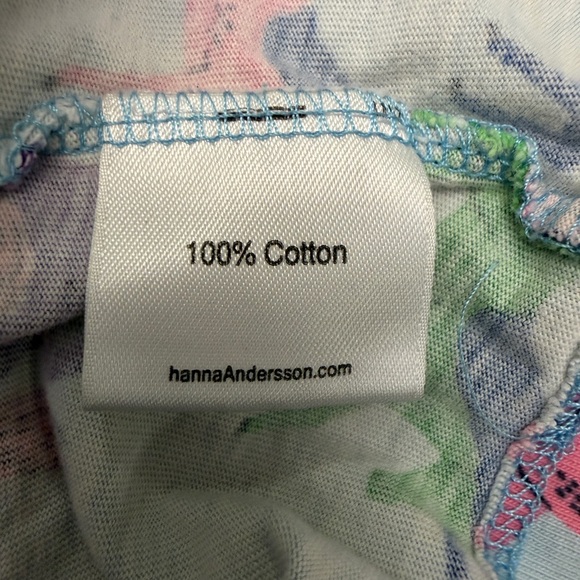 Hannah Andersson long sleeve striped unicorn dress - purple/blue size 4 (100) - Picture 7 of 8